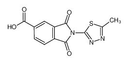 2-(5-methyl-1,3,4-thiadiazol-2-yl)-1,3-dioxoisoindole-5-carboxylic acid 384795-95-3