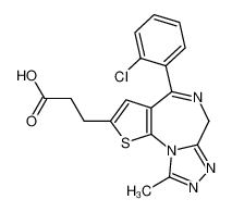 2-[4-(2-Chlorophenyl)-9-methyl-6H-thieno[3,2-f][1,2,4]triazolo[4,3-a][1,4]diazepin-2-yl]-ethane-1-carboxylic acid 100826-98-0