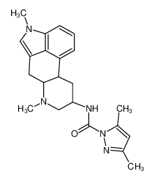 N-[(6aR,9R,10aR)-4,7-dimethyl-6,6a,8,9,10,10a-hexahydroindolo[4,3-fg]quinoline-9-yl]-3,5-dimethylpyrazole-1-carboxamide 7125-67-9