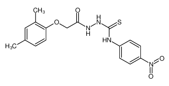 Acetic acid, 2-(2,4-dimethylphenoxy)-, 2-[[(4-nitrophenyl)amino]thioxomethyl]hydrazide