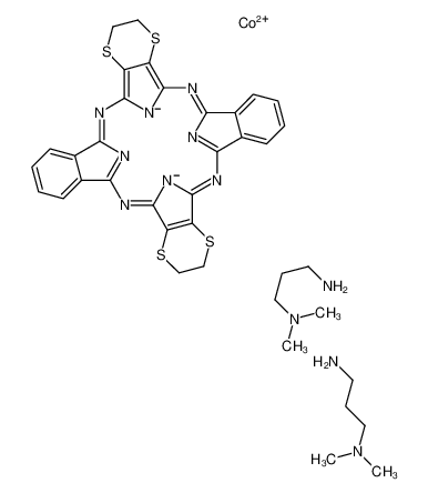 93940-96-6 structure, C38H44CoN12S4