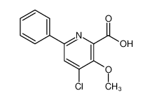 4-chloro-3-methoxy-6-phenylpyridine-2-carboxylic acid 1019930-14-3