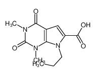 1,3-dimethyl-2,4-dioxo-7-propylpyrrolo[2,3-d]pyrimidine-6-carboxylic acid 1018256-11-5