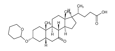 3α-tetrahydropyranyloxy-7-keto-5β-cholan-24-oic acid 122960-85-4