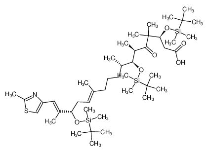 190370-06-0 (12Z,16E)-(3S,6R,7S,8S,15S)-3,7,15-Tris-(tert-butyl-dimethyl-silanyloxy)-4,4,6,8,12,16-hexamethyl-17-(2-methyl-thiazol-4-yl)-5-oxo-heptadeca-12,16-dienoic acid