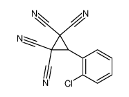 3-(2-chlorophenyl)cyclopropane-1,1,2,2-tetracarbonitrile 23773-23-1