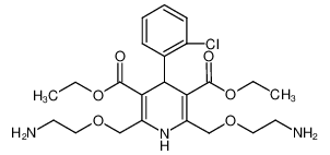 diethyl 2,6-bis[(2-aminoethoxy)methyl]-4-(2-chlorophenyl)-1,4-dihydro-3,5-pyridinedicarboxylate 331258-31-2