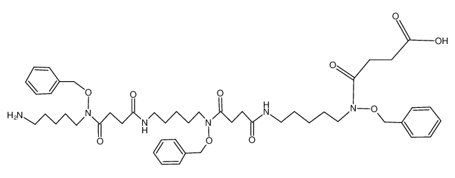 130946-43-9 spectrum, 5,16,27-tris(benzyloxy)-32-amino-4,12,15,23,26-pentaoxo-5,11,16,22,27-pentaazadotriacontanoic acid