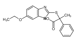 2-[(6-ethoxy-1,3-benzothiazol-2-yl)sulfanyl]-2-phenylpropanoic acid 79071-15-1