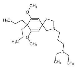 253333-61-8 spectrum, 3-(7,9-dimethoxy-8,8-dipropyl-2-azaspiro[4.5]deca-6,9-dien-2-yl)-N,N-diethylpropan-1-amine