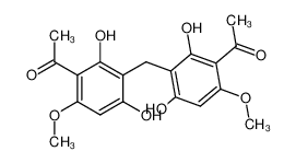 1,1'-(methylenebis(2,4-dihydroxy-6-methoxy-3,1-phenylene))bis(ethan-1-one) 142382-28-3