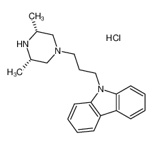 9-[3-(3,5-dimethylpiperazin-1-yl)propyl]carbazole,hydrochloride 75859-05-1