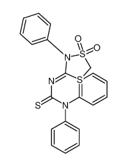 64803-10-7 (3Z)-3-(1,1-dioxo-2-phenyl-1,4,2-dithiazolidin-3-ylidene)-1,1-diphenylthiourea