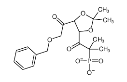 1-[(4R,5S)-2,2-dimethyl-5-(2-phenylmethoxyacetyl)-1,3-dioxolan-4-yl]-2-methyl-2-phosphonatopropan-1-one 89291-74-7