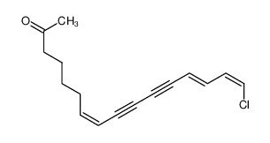 76480-28-9 spectrum, (1Z,3E,9Z)-1-Chlorohexadeca-5,7-diyne-1,3,9-trien-15-one