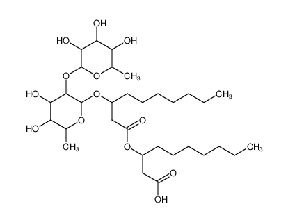 2-O-吡喃鼠李糖基-吡喃鼠李糖基-3-羟基癸酰-3-羟基癸酸酯