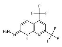 1,8-Naphthyridin-2(1H)-one,5,7-bis(trifluoromethyl)-,hydrazone(9CI) 241488-23-3