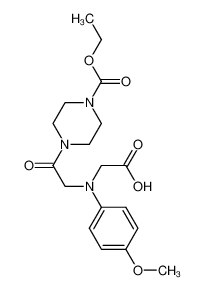 [{2-[4-(Ethoxycarbonyl)piperazin-1-yl]-2-oxoethyl}(4-methoxyphenyl)amino]acetic acid 1142205-34-2