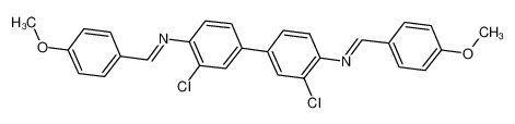 N-[2-chloro-4-[3-chloro-4-[(4-methoxyphenyl)methylideneamino]phenyl]phenyl]-1-(4-methoxyphenyl)methanimine 3540-78-1