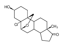 5α-Chlor-3β-hydroxy-6β,19-epoxy-17-oxo-androstan