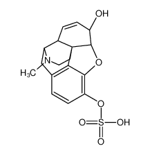 (5α)-6-Hydroxy-17-methyl-7,8-didehydro-4,5-epoxymorphinan-3-yl hy drogen sulfate 35764-55-7