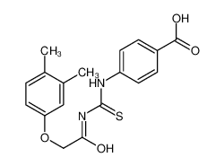 4-[[2-(3,4-dimethylphenoxy)acetyl]carbamothioylamino]benzoic acid 532957-21-4