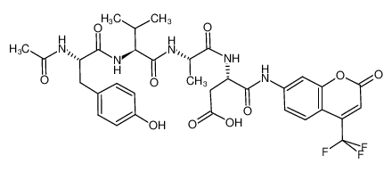 4-[[4-(difluoromethyl)-2-oxochromen-7-yl]amino]-3-[2-(3-methylbutanoylamino)propanoylamino]-4-oxobutanoic acid 219137-85-6