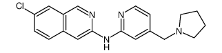 7-氯-n-(4-(吡咯烷-1-甲基)吡啶-2-基)异喹啉-3-胺