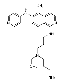 5H-Pyrido(3',4':4,5)pyrrolo(2,3-g)isoquinoline, 1,3-propanediamine deriv., dihydrate 83948-02-1