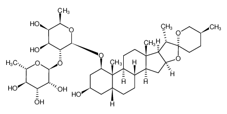 1051388-66-9 spectrum, (1β,3β,5β,25S)-3-hydroxyspirostan-1-yl O-6-deoxy-α-L-mannopyranosyl-(1->2)-6-deoxy-β-D-galactopyranoside