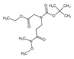 170123-28-1 ethyl N-(tert-butoxycarbonyl)-N-(3-(methoxy(methyl)amino)-3-oxopropyl)glycinate