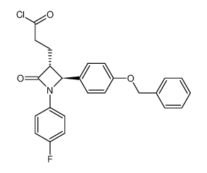 204589-84-4 spectrum, 3-((3R,4S)-1-(4-fluorophenyl)-2-oxo-4-(4-(benzyloxy)phenyl)azetidin-3-yl)propionic acid chloride