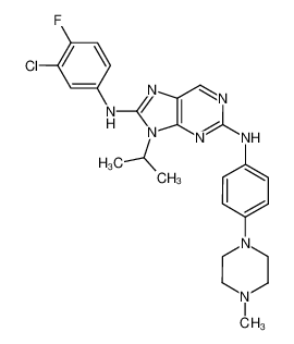 1350544-77-2 structure, C25H28ClFN8