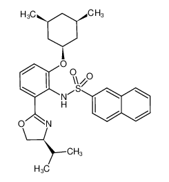 N-(2-(((1s,3R,5S)-3,5-dimethylcyclohexyl)oxy)-6-((S)-4-isopropyl-4,5-dihydrooxazol-2-yl)phenyl)naphthalene-2-sulfonamide