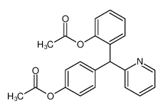 [4-[(2-acetyloxyphenyl)-pyridin-2-ylmethyl]phenyl] acetate 111664-35-8