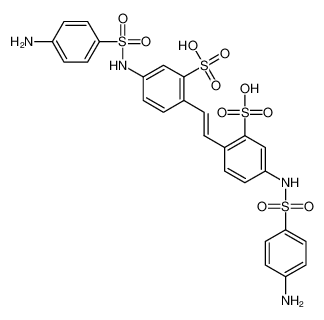 5-[(4-aminophenyl)sulfonylamino]-2-[2-[4-[(4-aminophenyl)sulfonylamino]-2-sulfophenyl]ethenyl]benzenesulfonic acid