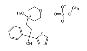 4-[3-羟基-3-苯基-3-(2-噻吩基)丙基]-4-甲基吗啉鎓硫酸甲酯盐