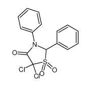 5,5-dichloro-1,1-dioxo-2,3-diphenyl-1λ6-thiazolidin-4-one 43055-84-1