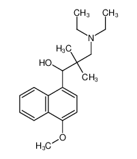 3-二乙基氨基-1-(4-甲氧基萘-1-基)-2,2-二甲基-丙-1-醇