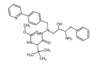 857900-54-0 {(S)-1-[N'-((2S,3S)-3-amino-2-hydroxy-4-phenyl-butyl)-N'-(4-pyridin-2-yl-benzyl)-hydrazinocarbonyl]-2,2-dimethyl-propyl}-carbamic acid methyl ester