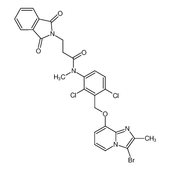 160642-36-4 structure, C27H21BrCl2N4O4