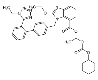 1-cyclohexyloxycarbonyloxyethyl 2-ethoxy-3-[[4-[2-(1-ethyltetrazol-5-yl)phenyl]phenyl]methyl]benzimidazole-4-carboxylate 914613-35-7