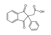 (1,3-dioxo-2-phenyl-2,3-dihydro-1H-inden-2-yl)acetic acid(SALTDATA: FREE) 7443-02-9