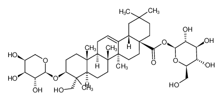 39524-13-5 3β-[(α-L-arabinopyranosyl)oxy]-23-hydroxyolean-12-en-28-oic acid 28-β-D-glucopyranosyl ester