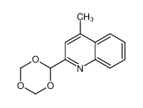 40105-26-8 spectrum, 4-methyl-2-(1,3,5-trioxan-2-yl)quinoline