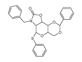 (2R,4aS,6S,6aS,9aR)-7-benzyl-2-phenyl-6-phenylsulfanyl-4,4a,6,6a,9a,9b-hexahydro-[1,3]dioxino[4,5]pyrano[1,2-b][1,3]oxazol-8-one 910805-49-1