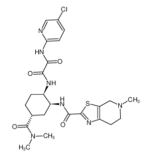 N1-(5-chloropyridin-2-yl)-N2-((1R,2S,4R)-4-[(dimethylamino)carbonyl]-2-{[(5-methyl-4,5,6,7-tetrahydrothiazolo[5,4-c]pyridin-2-yl)carbonyl]amino}cyclohexyl)ethanediamide