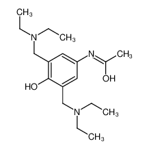 N-[3,5-bis(diethylaminomethyl)-4-hydroxyphenyl]acetamide 81080-09-3