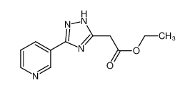 ethyl 2-(3-pyridin-3-yl-1H-1,2,4-triazol-5-yl)acetate 883290-90-2