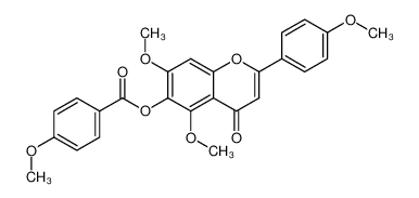 10176-70-2 spectrum, 5,7-dimethoxy-2-(4-methoxyphenyl)-4-oxo-4H-chromen-6-yl 4-methoxybenzoate